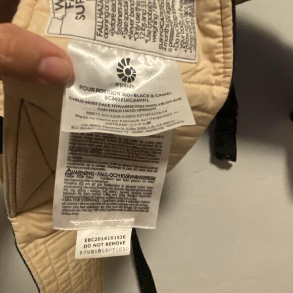 ERGObaby 360 Black & Camel - Picture 4 of 4